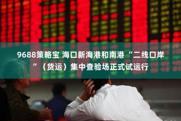 9688策略宝 海口新海港和南港 “二线口岸”（货运）集中查验场正式试运行
