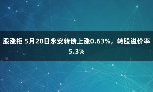 股涨柜 5月20日永安转债上涨0.63%，转股溢价率5.3%